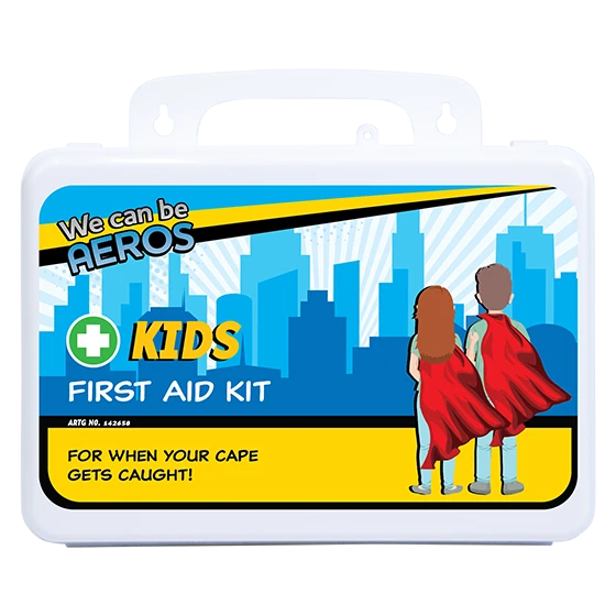 KIDS 2 Series Plastic Waterproof First Aid 21 x 7.5 x 13cm