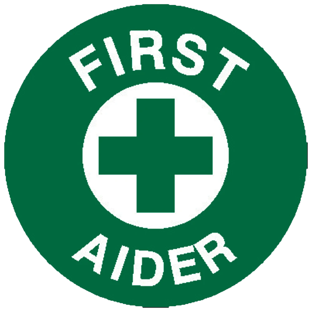 First Aider Sticker 5 x 5cm Sheet/5