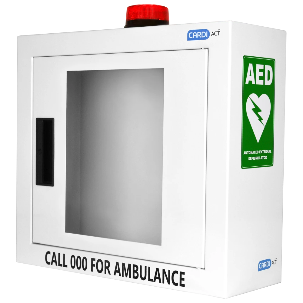 CARDIACT Alarmed AED Cabinet with Strobe Light 42 x 38 x 15.5cm