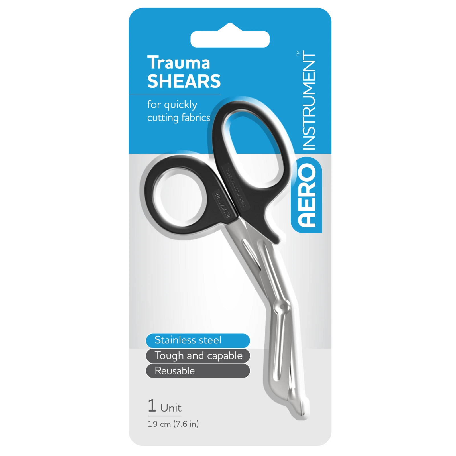 AEROINSTRUMENT Stainless Steel Universal Shears 19cm Card/1