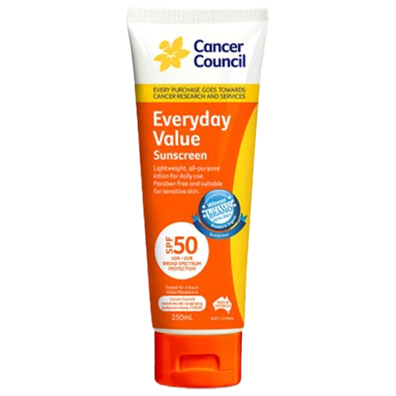 CANCER COUNCIL SPF50 Everyday Value Sunscreen Tube 250mL