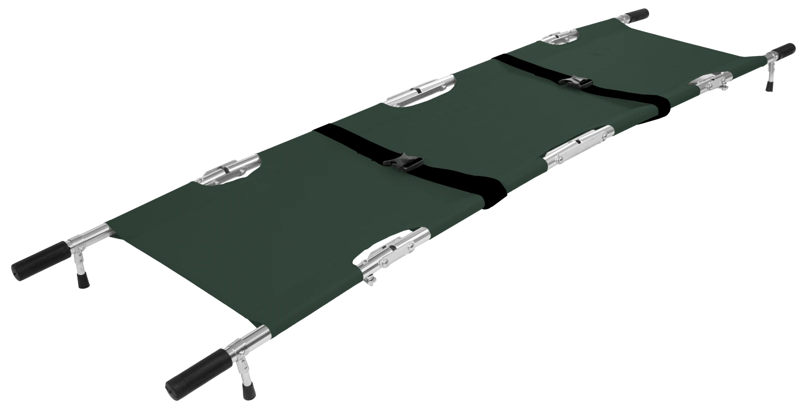 AERORESCUE Alloy Quad-Fold Emergency Pole Stretcher with Carry Case
