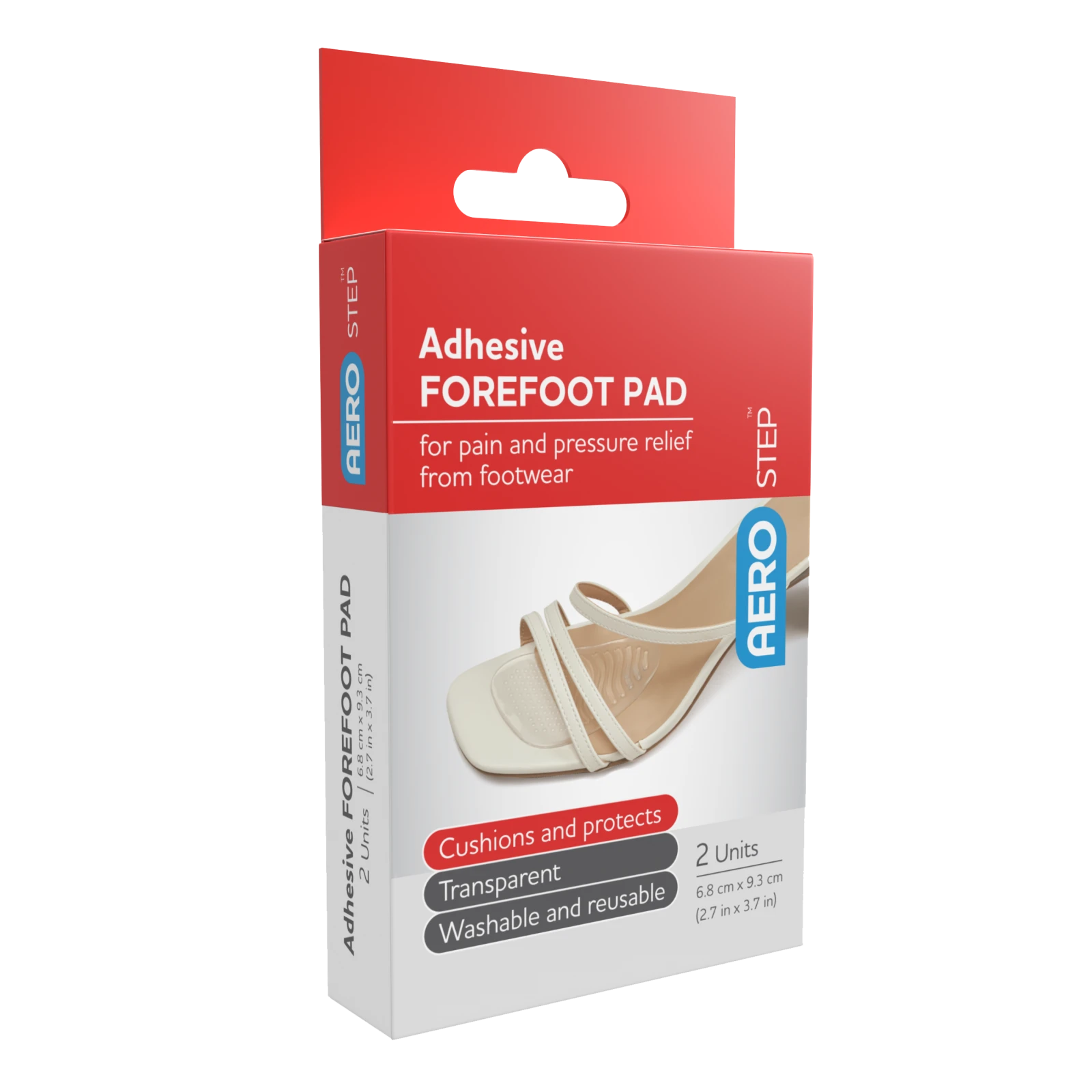 AEROSTEP Adhesive Forefoot Pad 68 x 93mm box/2 Box/2