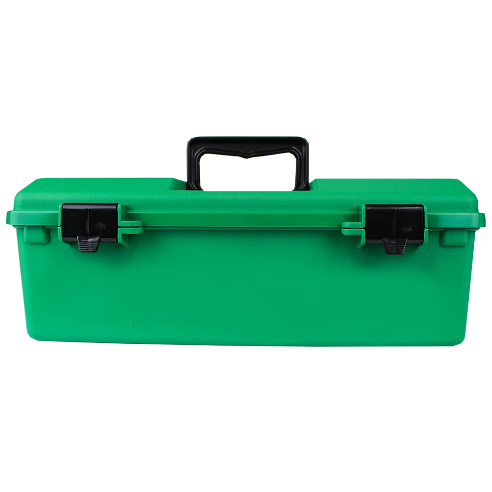 AEROCASE Green Plastic Tacklebox with 1 Liftout Tray 23 x 40 x 14.5cm