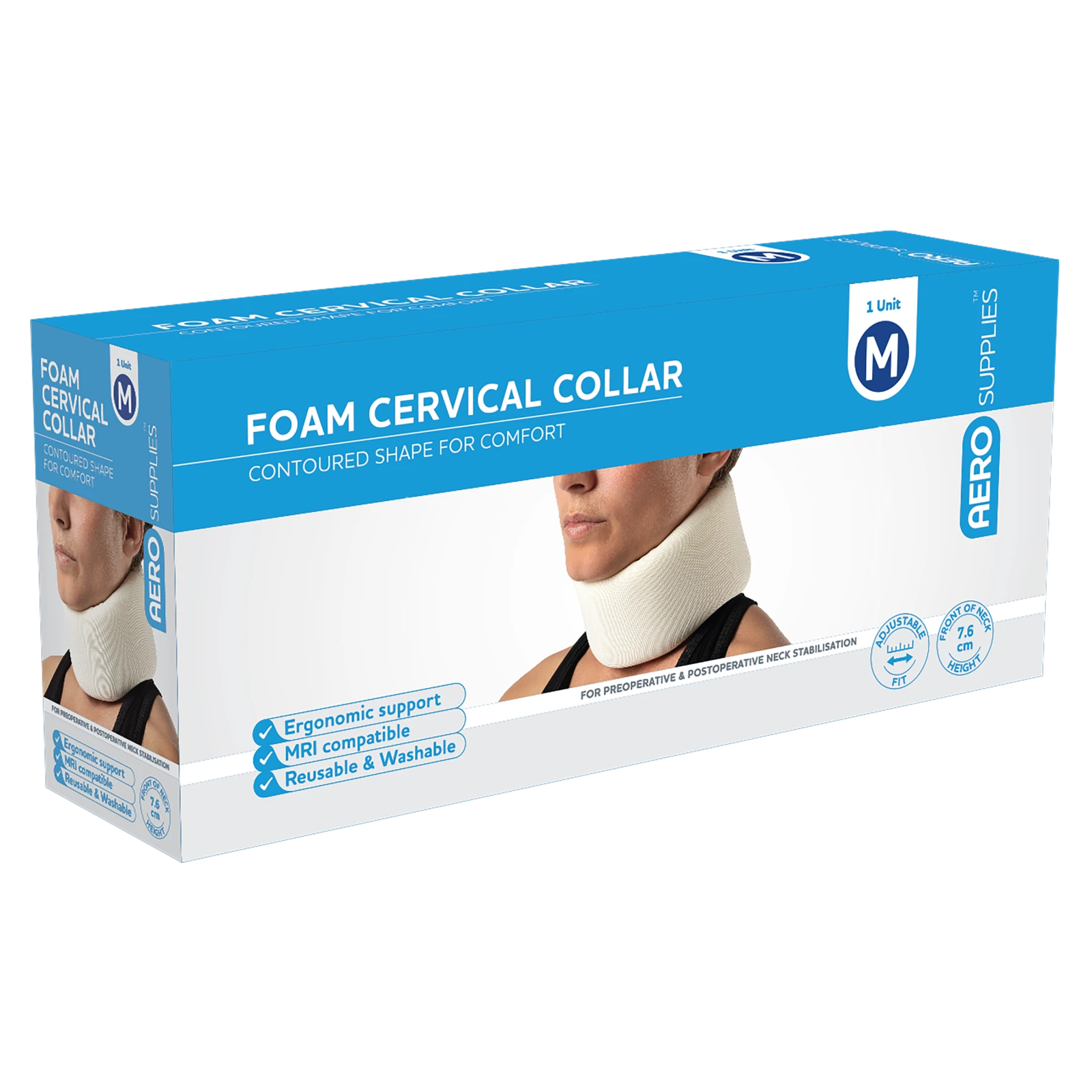 AeroSupplies Medium Foam Cervical Collar