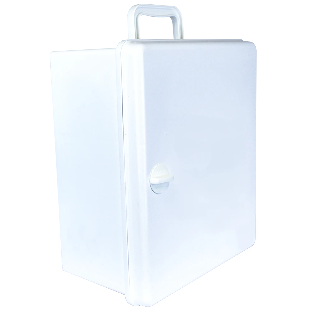AEROCASE Large White Plastic Cabinet with Knob Closure 32 x 37 x 18cm