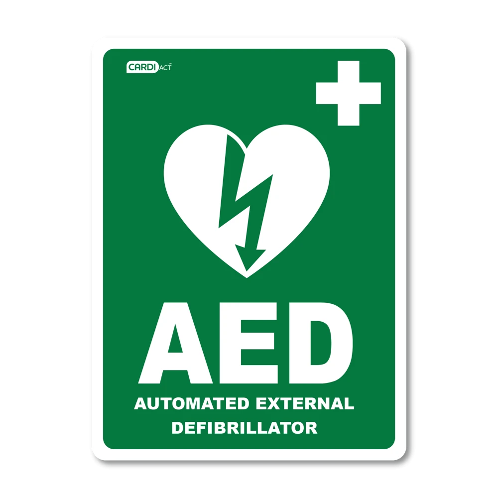 CARDIACT AED Sticker 22.5 x 30cm
