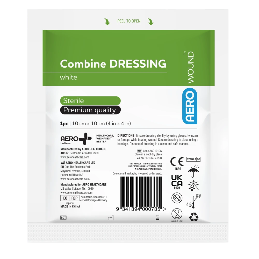 AEROWOUND Combine Dressing 10 x 10cm Bag/50