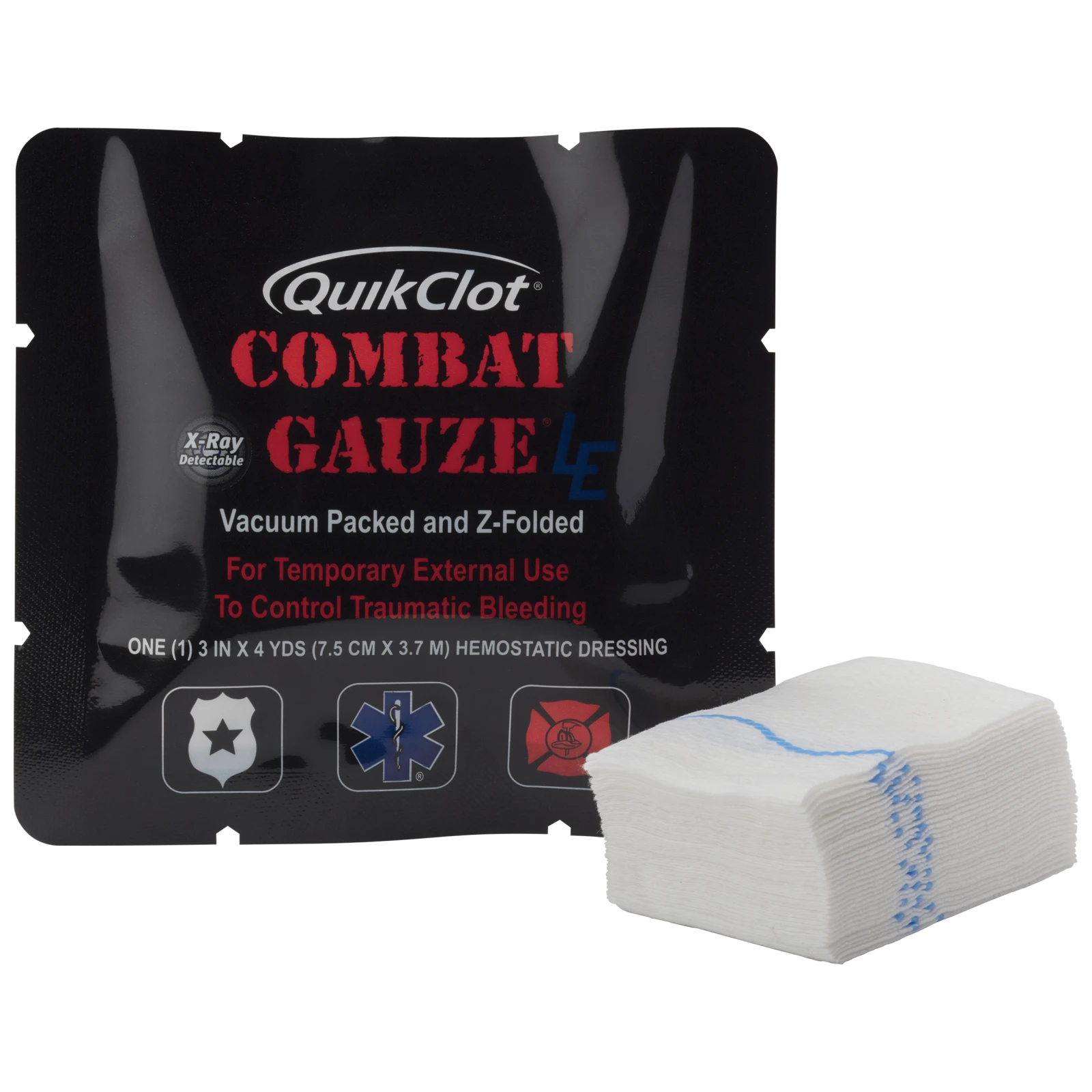 QUIKCLOT Haemostatic Combat Gauze 7.5cm x 3.65M