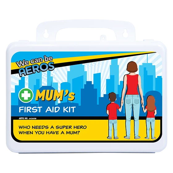 MUM'S 2 Series Plastic Waterproof First Aid 21 x 7.5 x 13cm