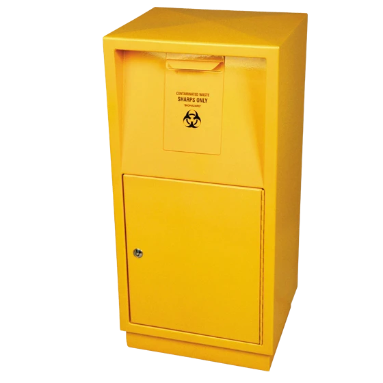 AEROHAZARD Steel Sharps Disposal Safe 23L (includes 2 x SD23000)