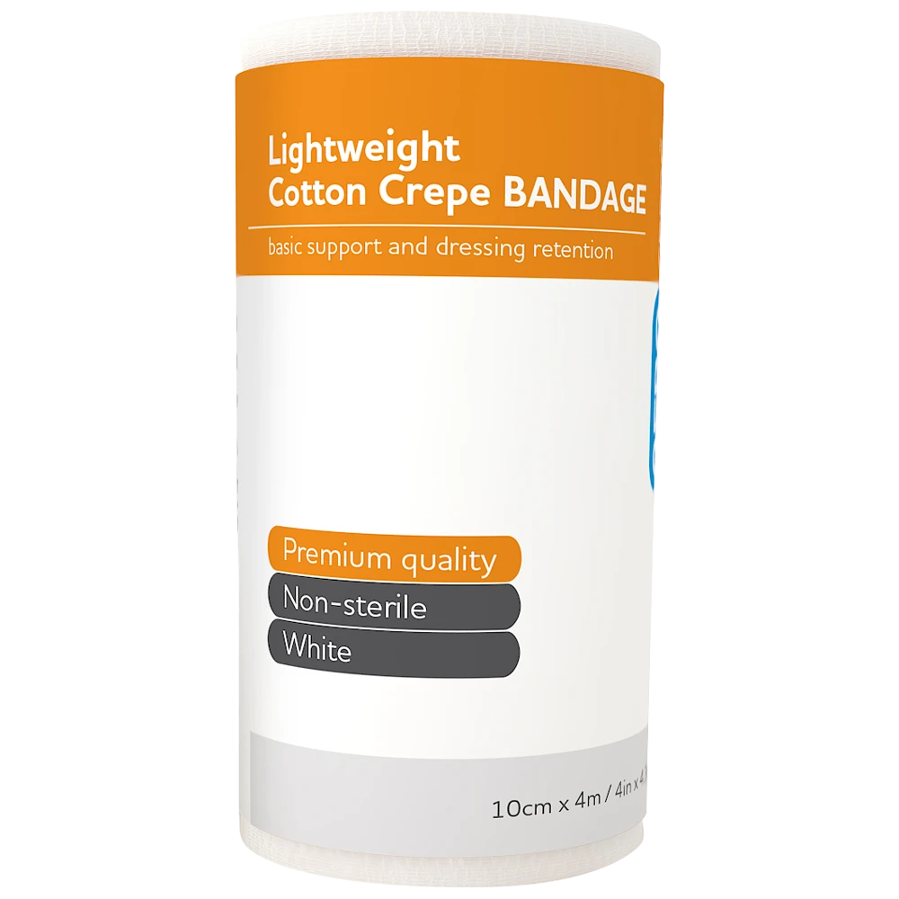 AEROCREPE Light Cotton Crepe Bandage 10cm x 4M Wrap/12