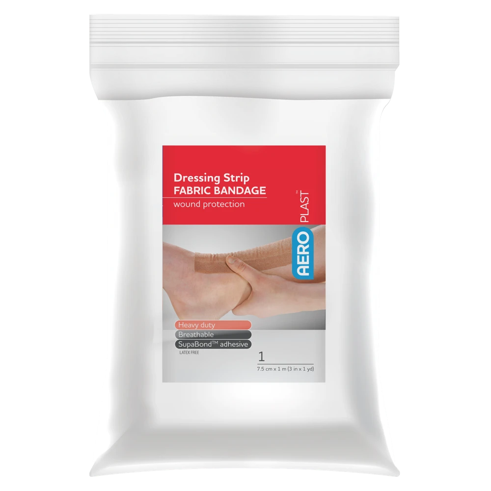 AEROPLAST Premium Fabric Dressing Strip 7.5cm x 1M