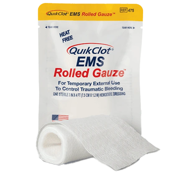 QUIKCLOT Haemostatic EMS Roll 7.5cm x 1.2 SHORT DATED