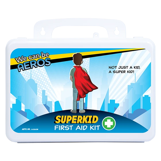 SUPERKID 2 Series Plastic Waterproof First Aid Kit 21 x 7.5 x 13cm